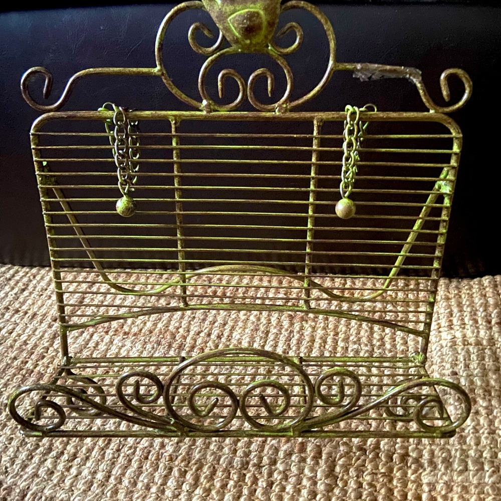 Metal Green Cook Book Holder